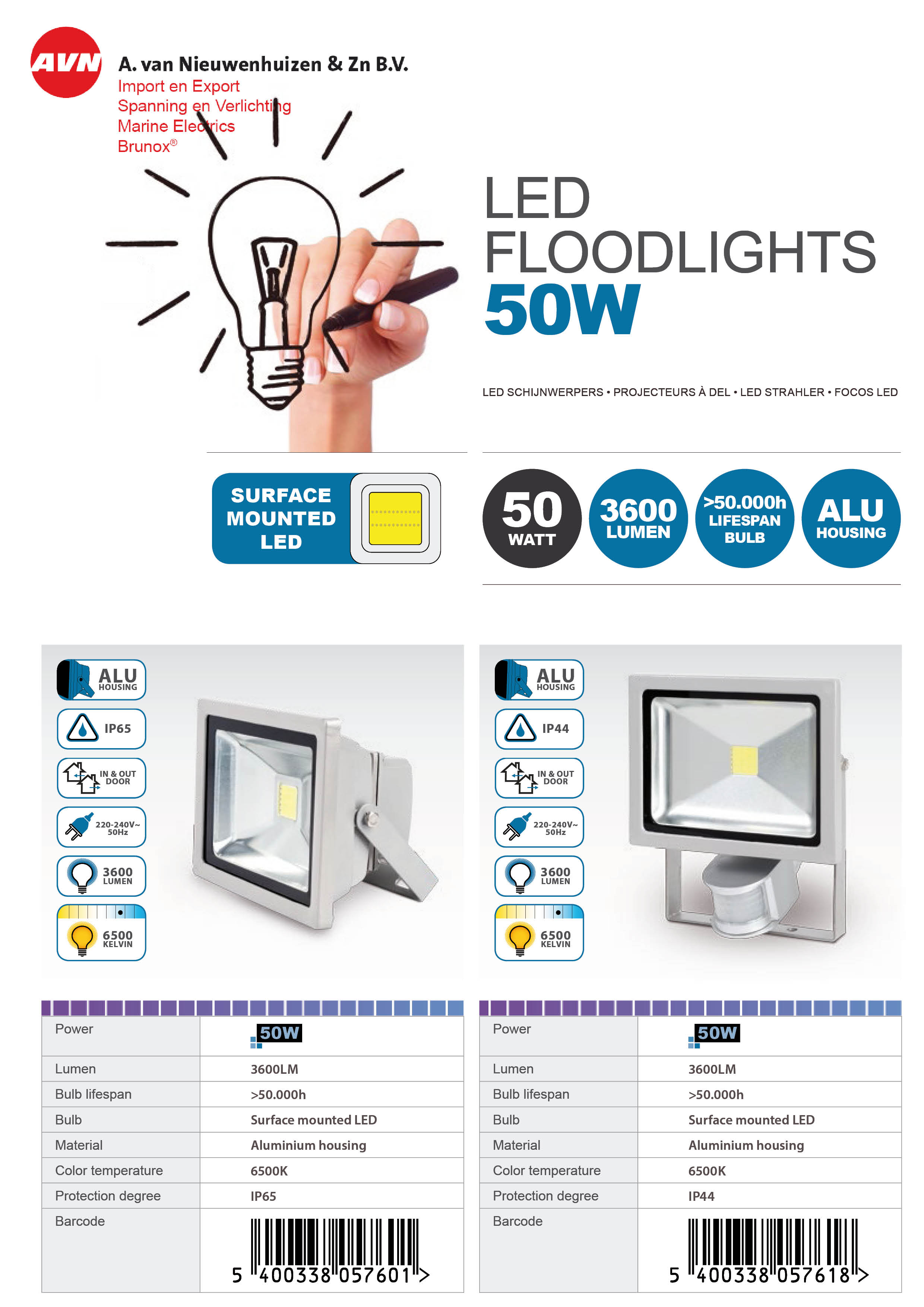 LED Floodlight 50W (1)